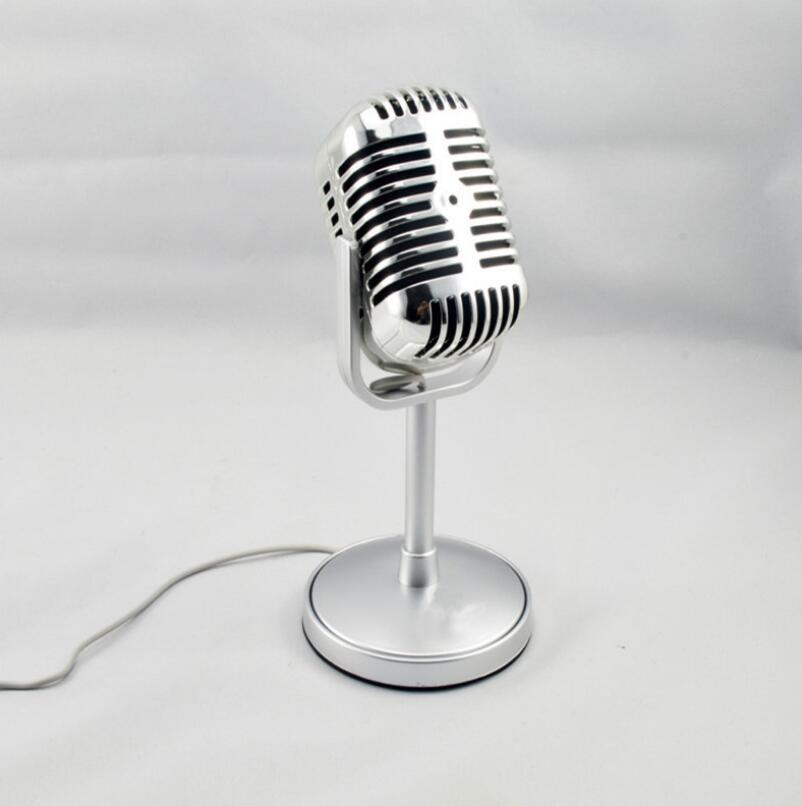 Dylan Desktop Microphone (Mini Desktop Microphone – Gold/Silver)