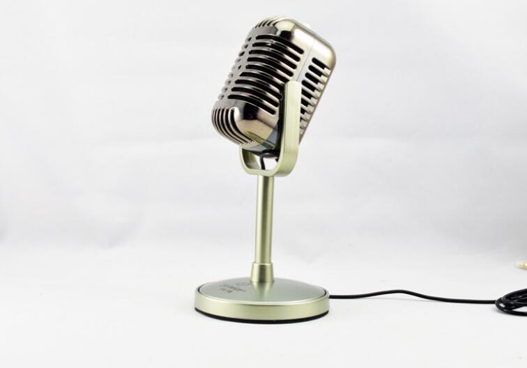 Dylan Desktop Microphone (Mini Desktop Microphone – Gold/Silver)