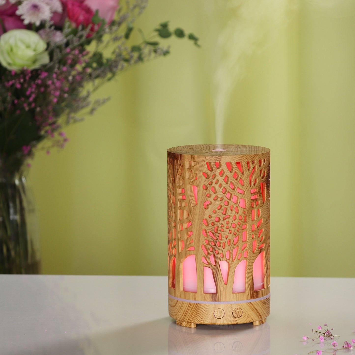 Ellis Aroma Diffuser (Hollow Aroma Diffuser Ultrasonic Atomizer Household Humidifier)