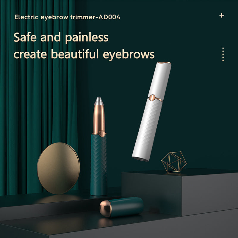 Willow Eyebrow Trimmer (Electric Eyebrow Trimmer Makeup Painless Eye Brow Epilator Mini Shaver Razors Portable Facial Hair Remover Women Depilator)
