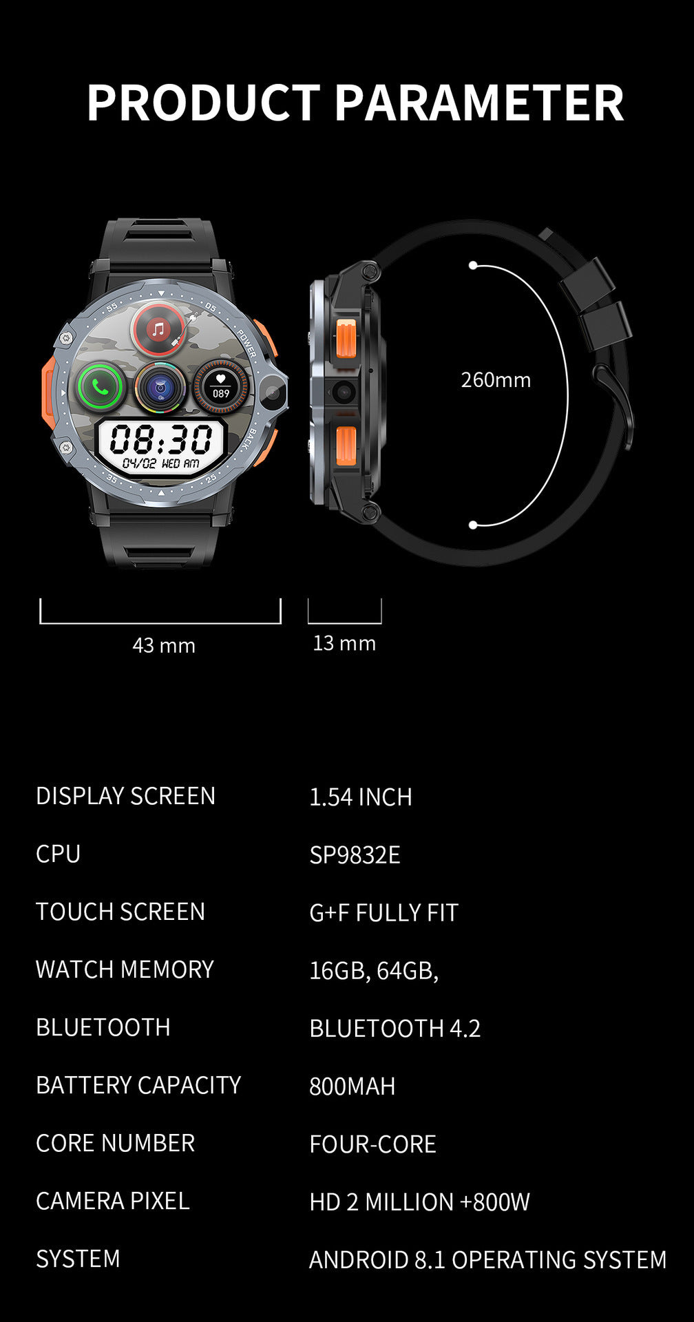 Drew Smart Watch (AP6 Smart Watch)