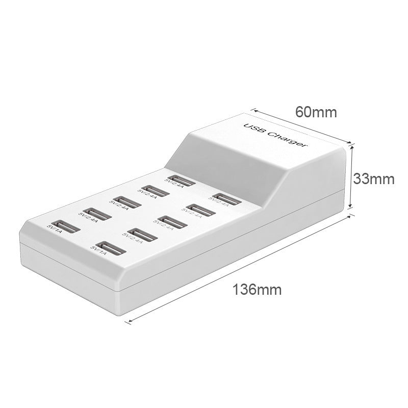 Zara USB Charger (5V2a Charger USB multi port mobile phone charger)