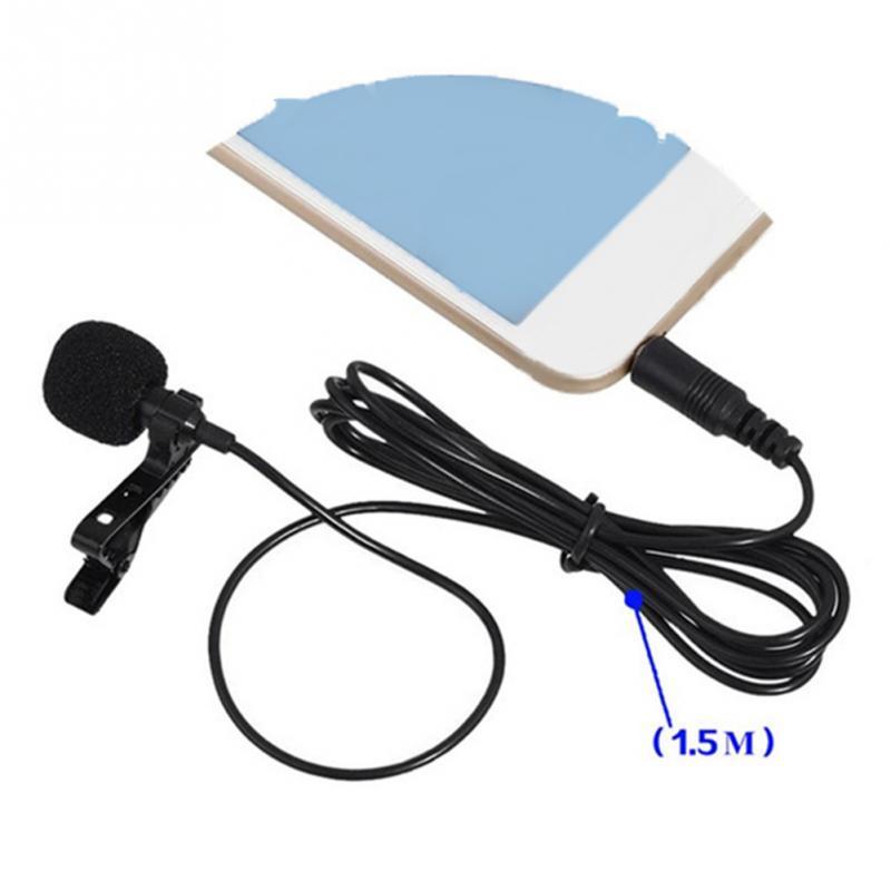 Sadie Clip Microphone (Portable Clip Condenser Microphone Mobile Phone – Black)