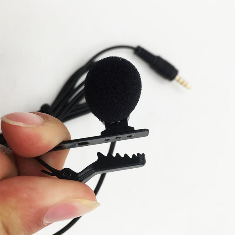 Sadie Clip Microphone (Portable Clip Condenser Microphone Mobile Phone – Black)