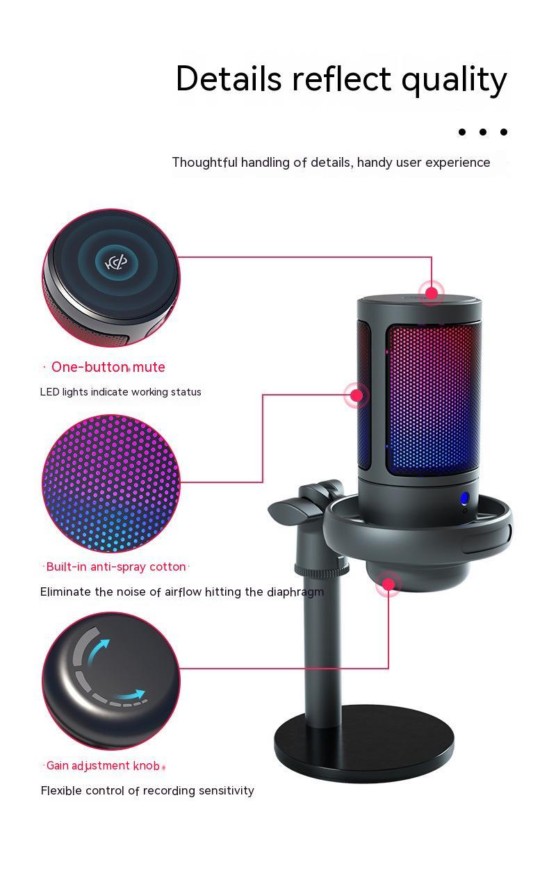 Olivia RGB Microphone (Condenser Microphone)