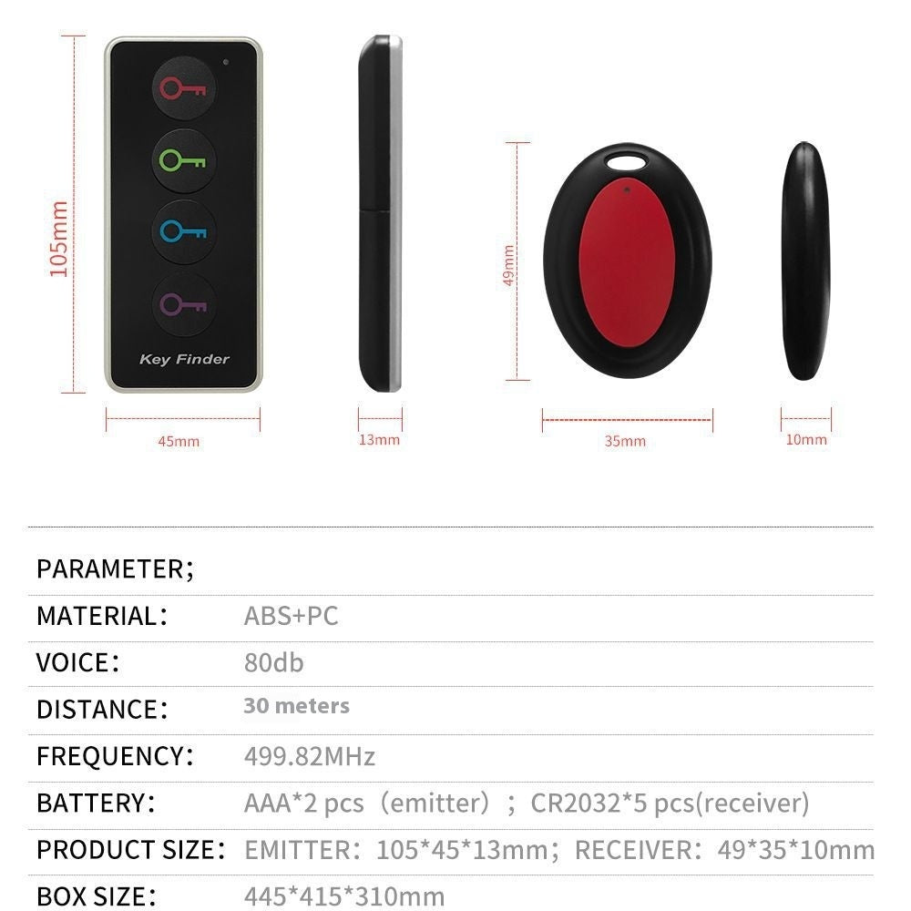 Rowan Key Finder (Wireless Key Locator One-to-four Locator)