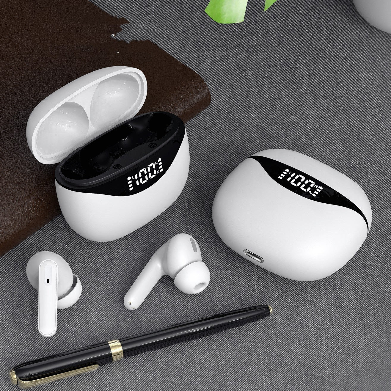 Ryder Touch Earbuds (Bluetooth Headset Digital Display Touch Wireless)