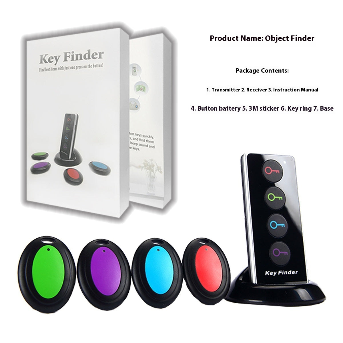 Rowan Key Finder (Wireless Key Locator One-to-four Locator)