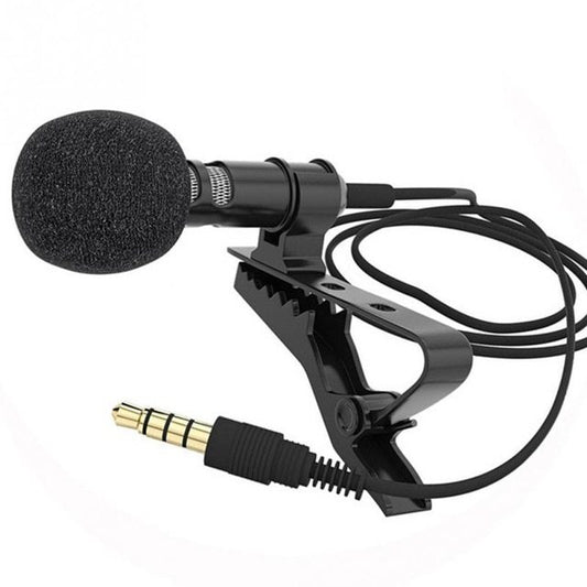 Sadie Clip Microphone (Portable Clip Condenser Microphone Mobile Phone – Black)
